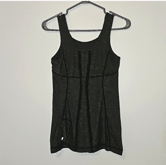 Heathered Black Lululemon Run Free Tank Size 4 - Picture 8 of 8